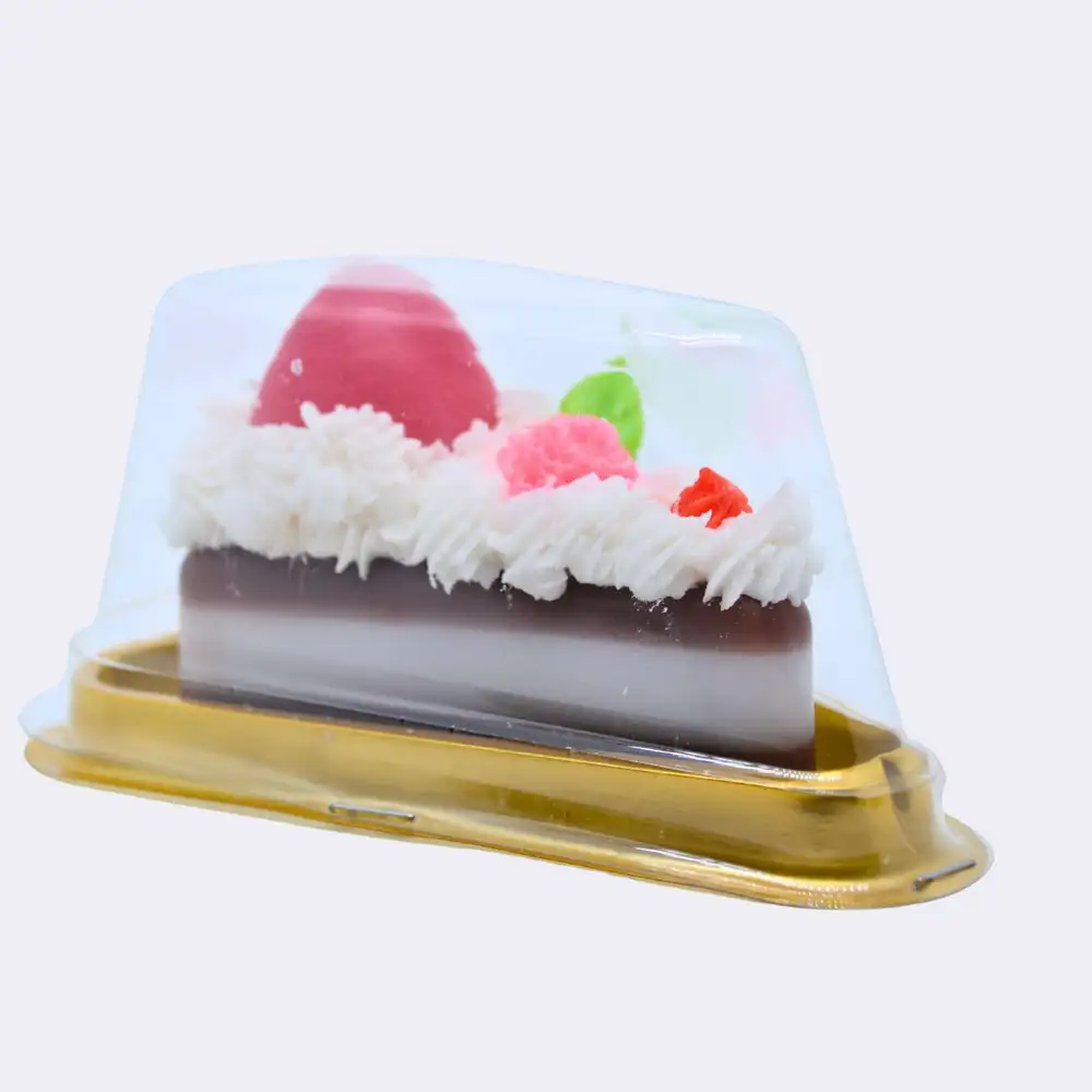 Dekokerze „Ostertorte mit Ei“, rot