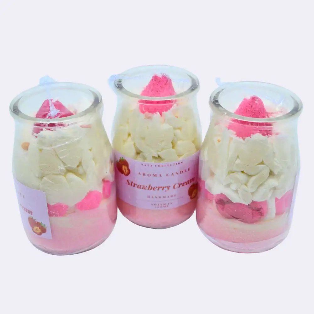 Duftkerze „Erdbeercreme“