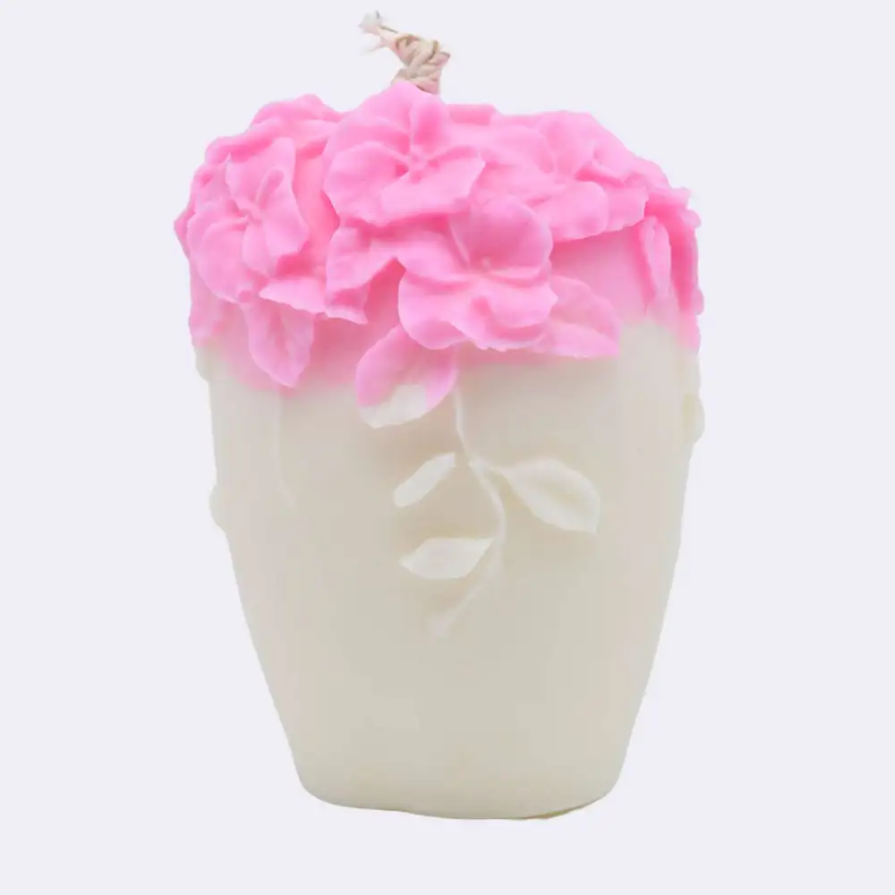 Dekokerze „Vergissmeinnicht“, pink