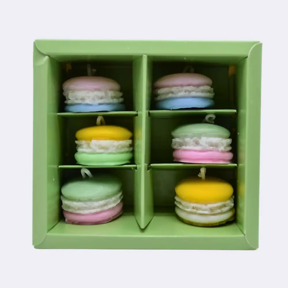 Dekokerze "Macarons", bunt – Bild 2