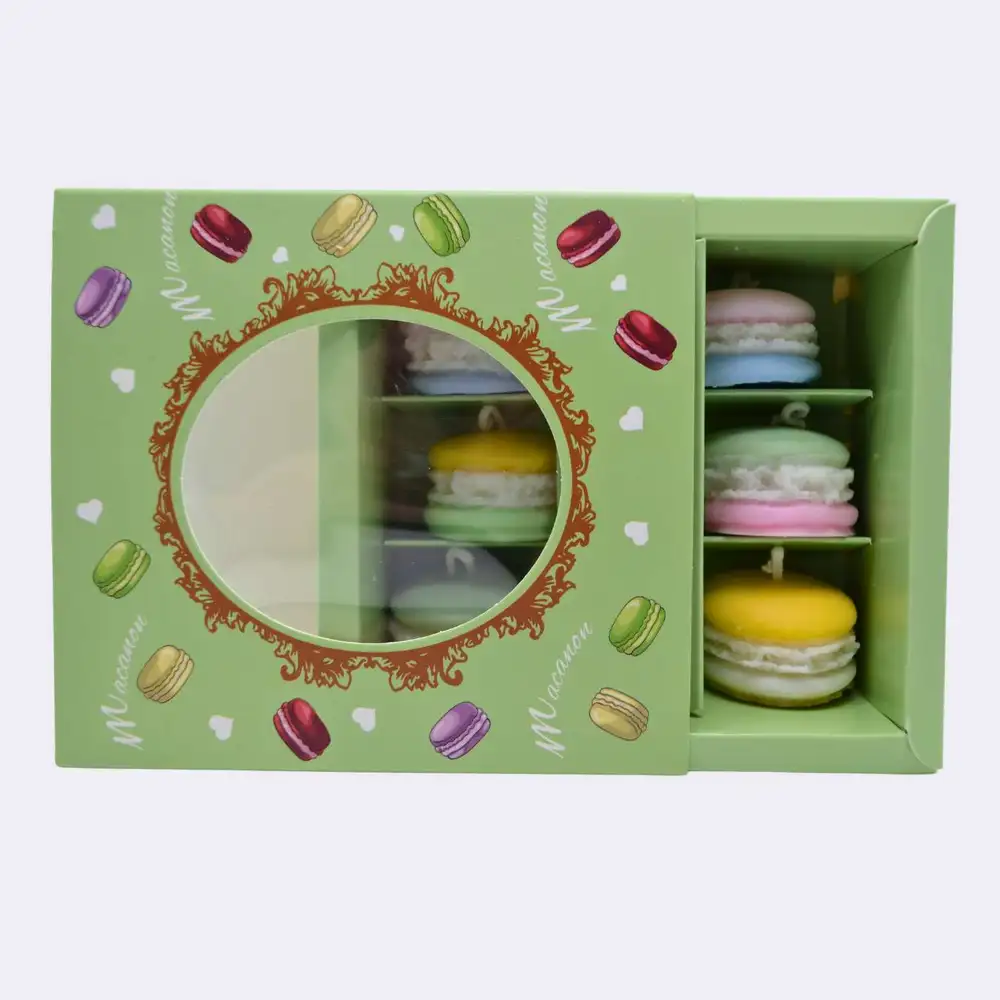 Dekokerze "Macarons", bunt – Bild 3