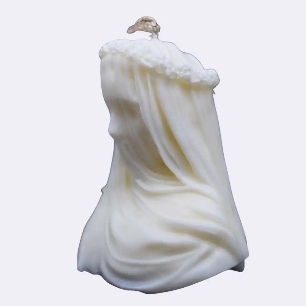 Dekokerze "Mysterium der Anmut", weiß – Bild 2