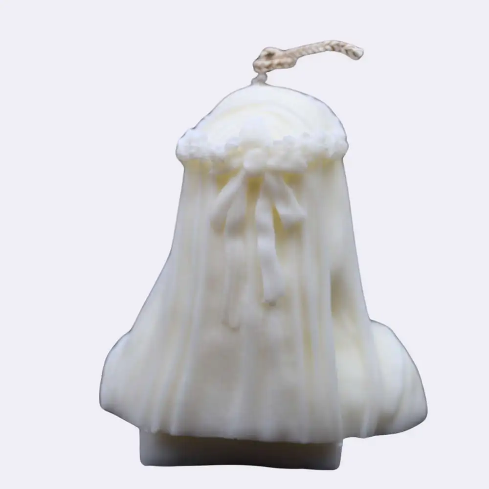 Dekokerze "Mysterium der Anmut", weiß – Bild 3