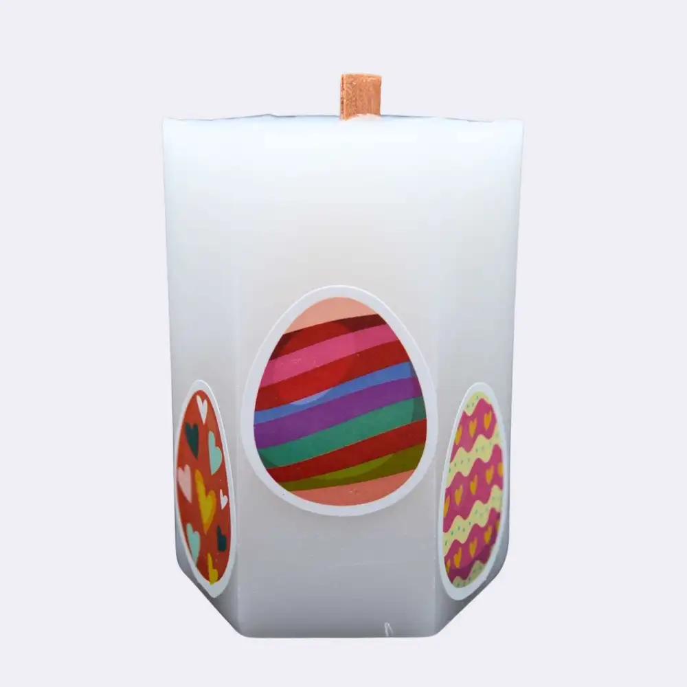 Dekokerze „Osterhexagon“ – Bild 4