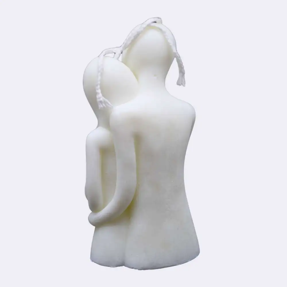 Dekokerze "Zärtlichkeit", weiß – Bild 3