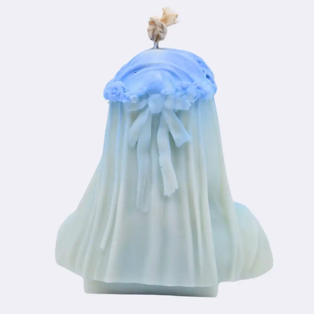 Dekokerze "Mysterium der Anmut", ein wenig blau – Bild 3