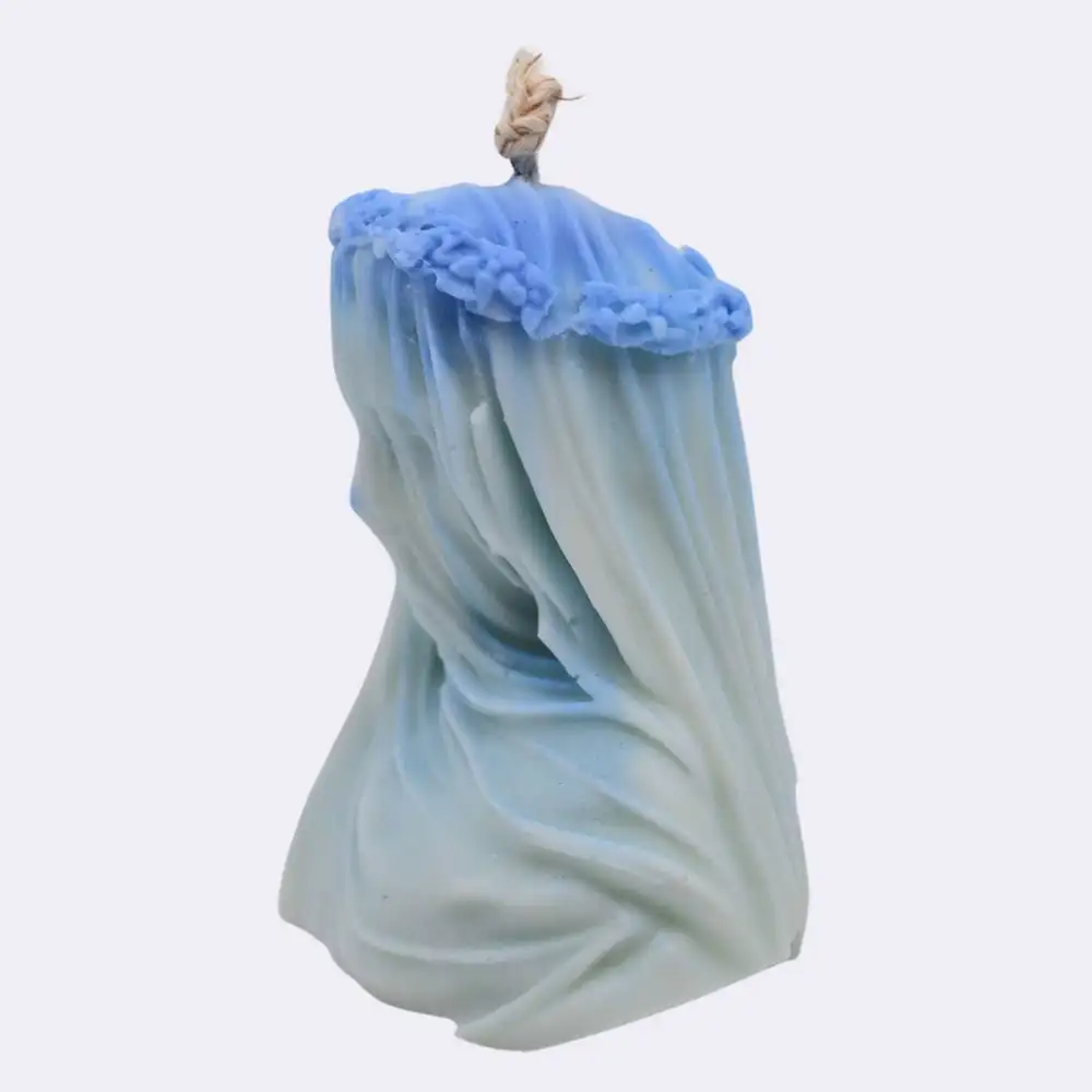 Dekokerze "Mysterium der Anmut", ein wenig blau – Bild 4