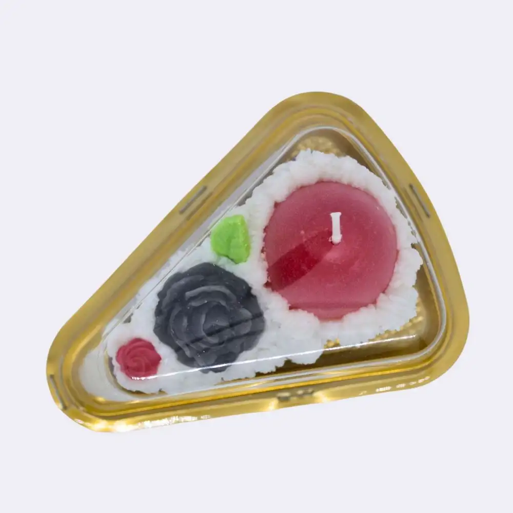 Dekokerze „Ostertorte mit Ei“, rot – Bild 4