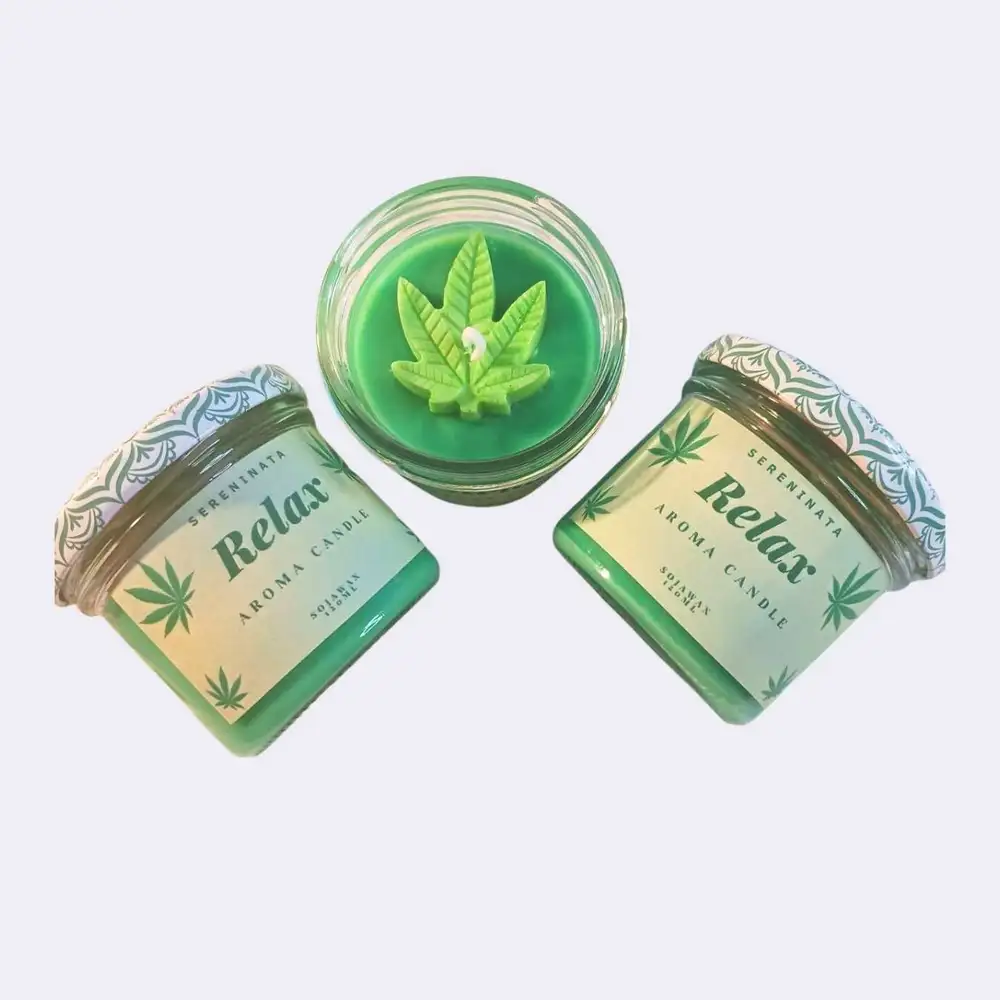 Entspannungsaromakerze "Relax",mit natürlichen Aromaölen – Bild 4