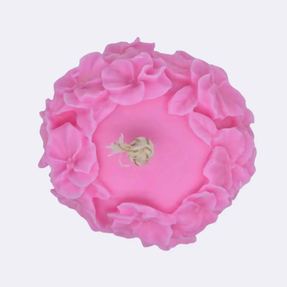 Dekokerze „Vergissmeinnicht“, pink – Bild 2