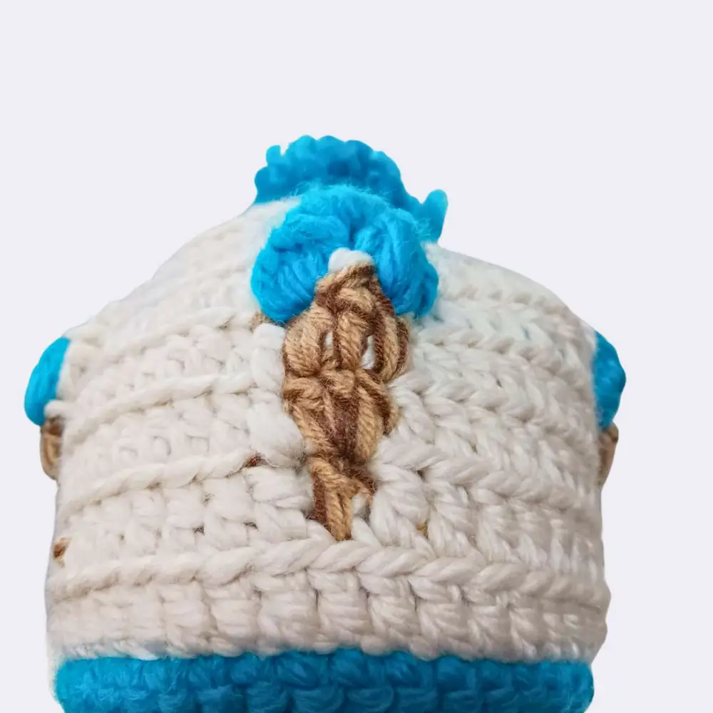 Handgehäkelte Eiscreme-Mütze aus Wolle – Warm, Einzigartig & Verspielt – Bild 2
