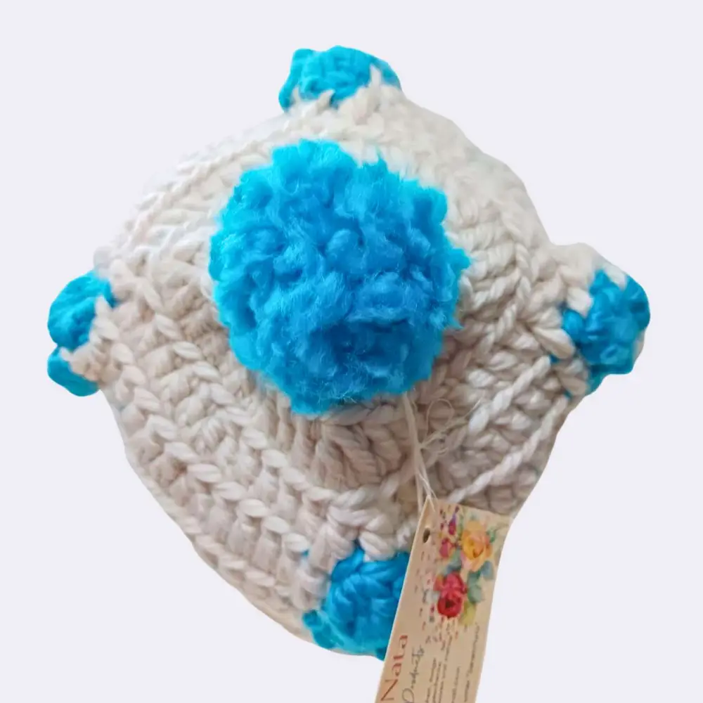 Handgehäkelte Eiscreme-Mütze aus Wolle – Warm, Einzigartig & Verspielt – Bild 5