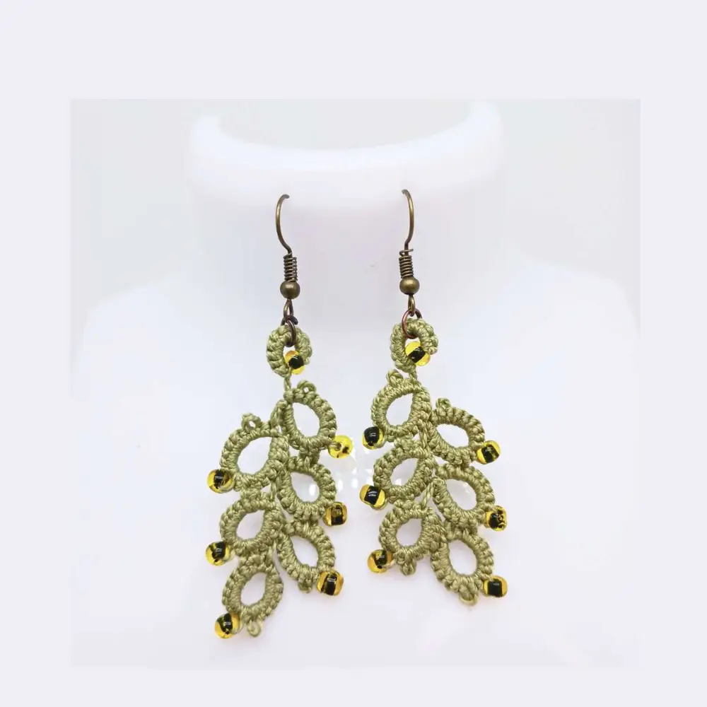 Ohrringe „Blätterrausch“,6 Blätter – Bild 3