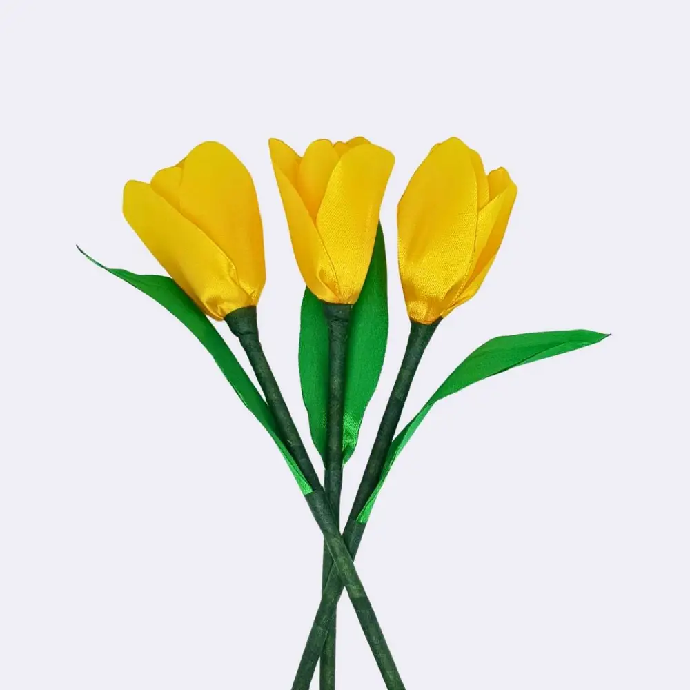 Handgefertigte Tulpe, gelb – Bild 2