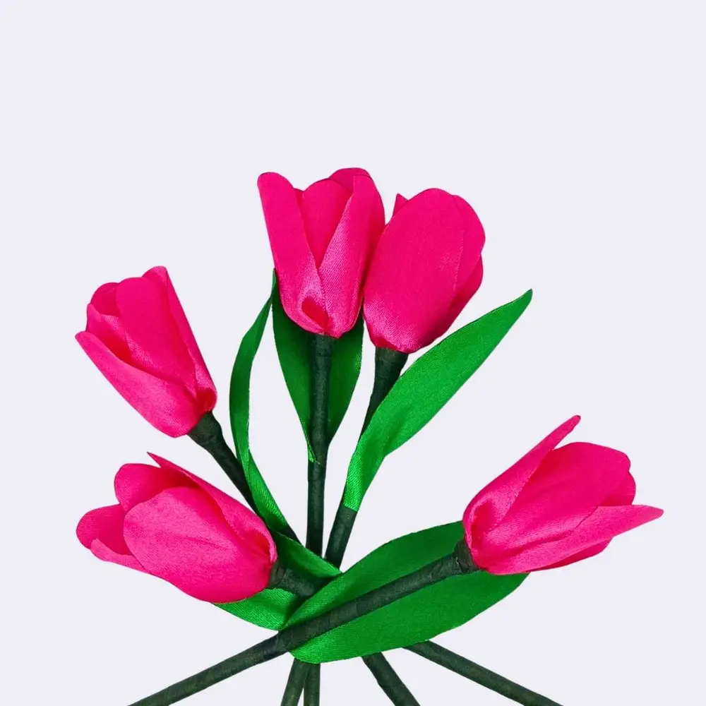 Handgefertigte Tulpe, rosa – Bild 2