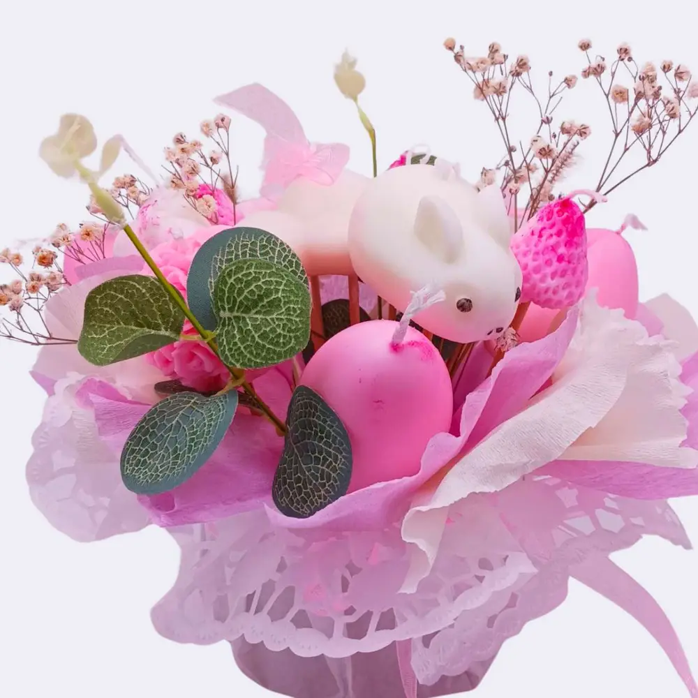 Kerzenstrauß - Frühlingszauber – Bild 3