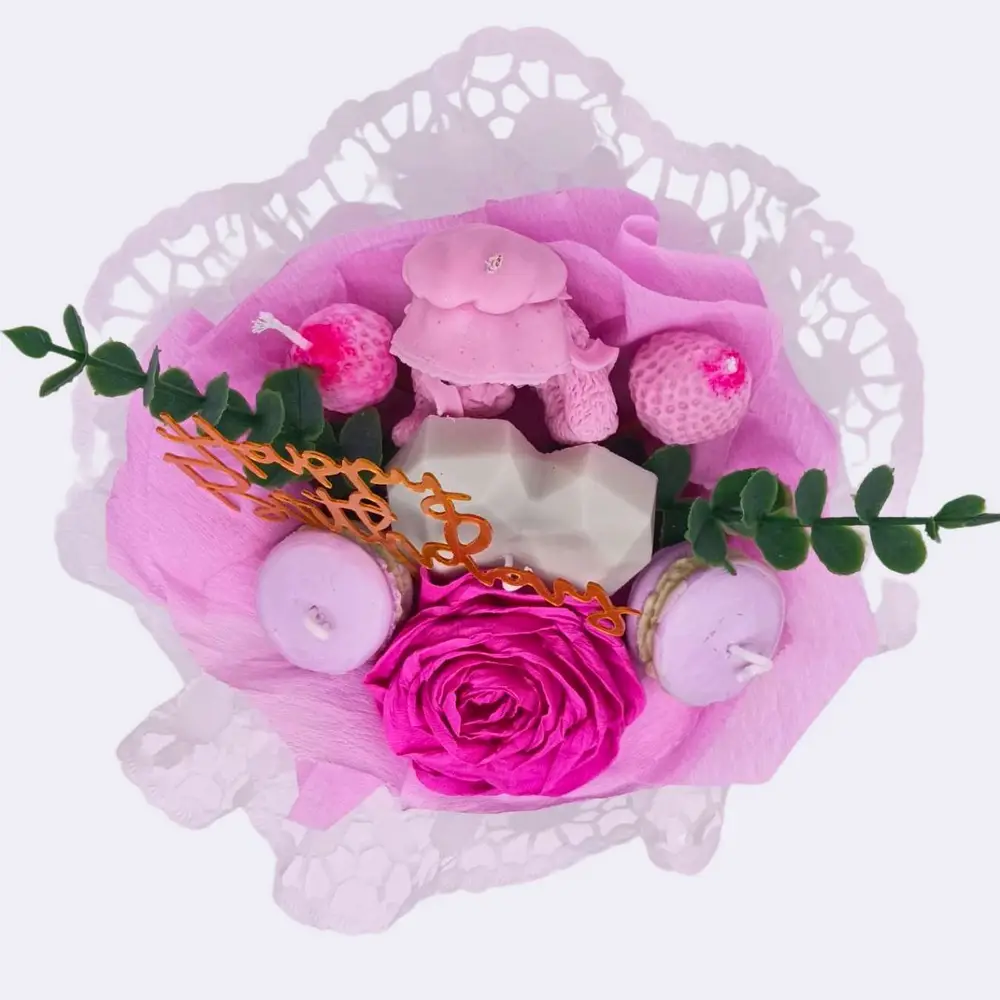 Kerzenstrauß Süße Geburtstagsgrüße – Bild 4