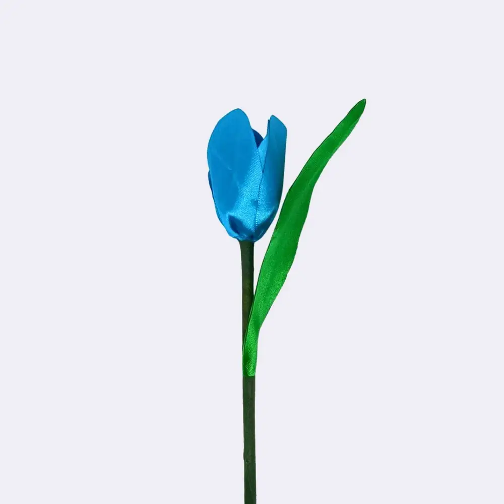 Handgefertigte Tulpe, blau – Bild 2