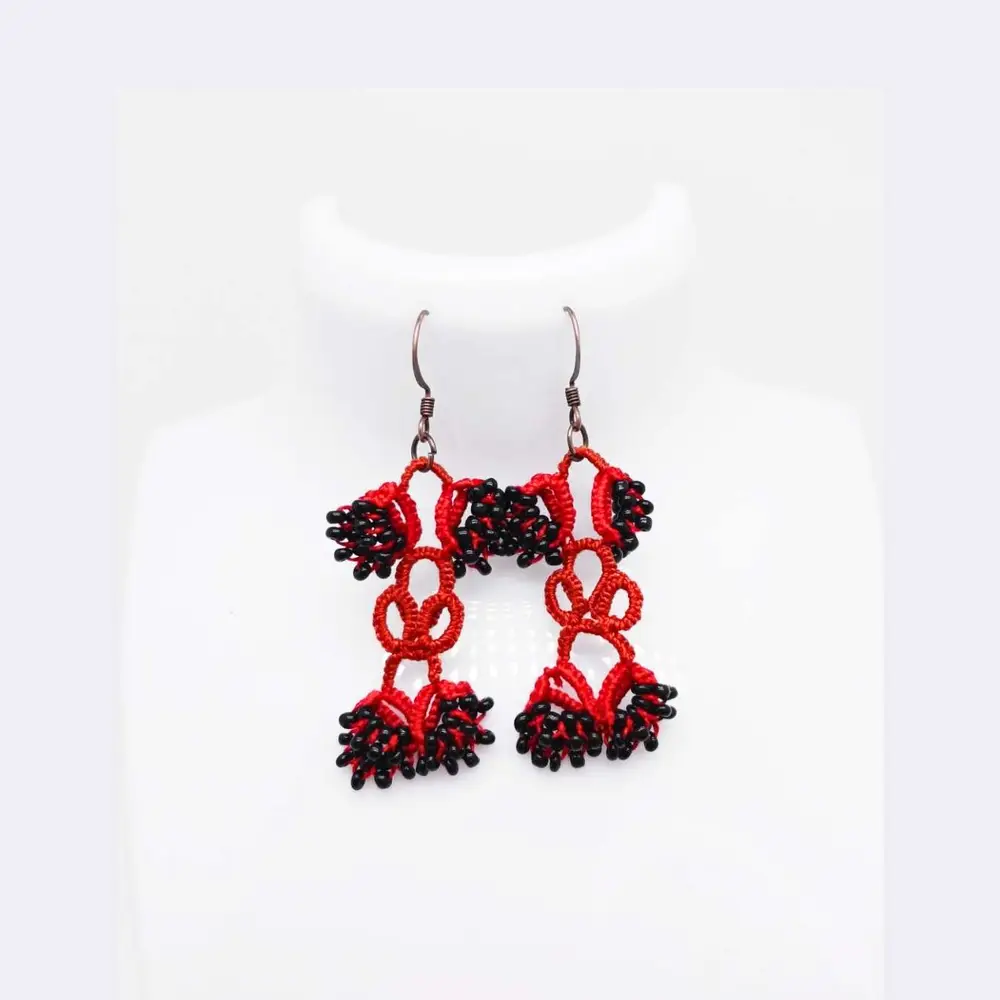 Ohrringe "Mohnblüte der Nacht"