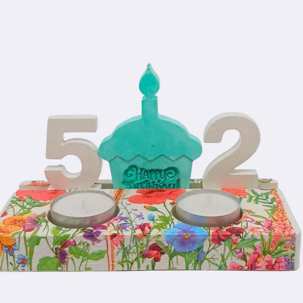 Birthday Muffin – Einlegefigur für Kerzenhalter – Bild 3